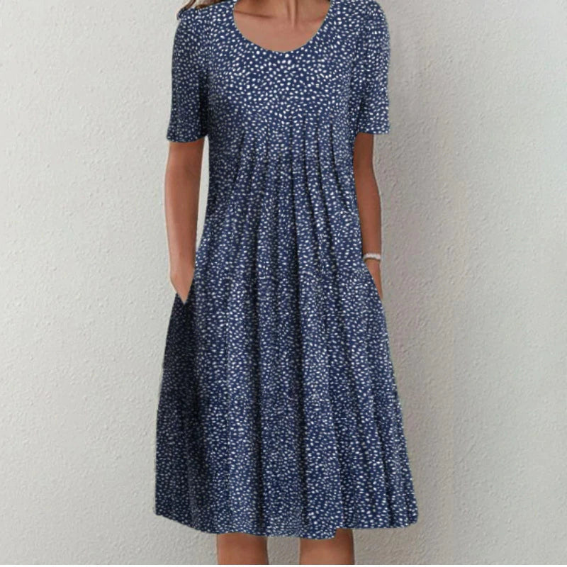 Sommerkleid midi mit Blumendruck für Damen